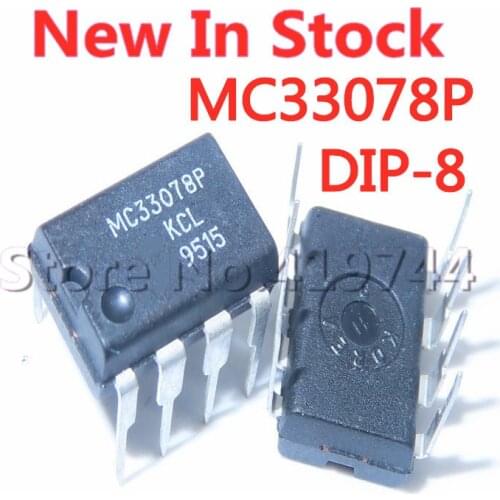 5PCS/LOT MC33078P MC33078PG MC33078 DIP-8 Dual Operational Amplifier In Stock NEW original IC
