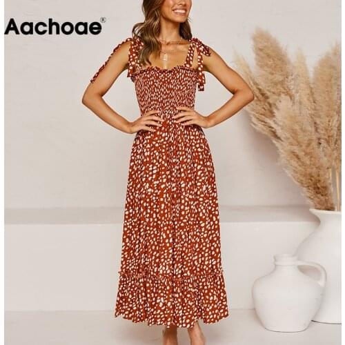 Женские пляжные сарафаны Aachoae China At AliExpress
