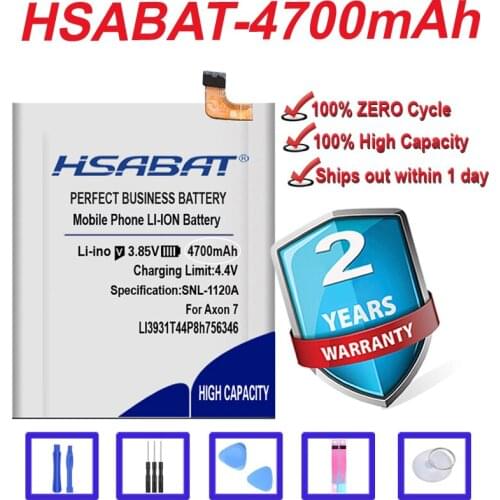 HSABAT 4350mAh Battery for ZTE Axon 7 5.5inch A2017 LI3931T44P8h756346