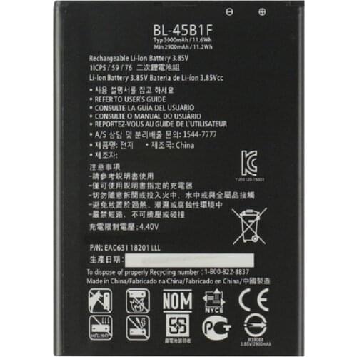 BL-45B1F Battery For LG V10 H968 H961 BAK-110 F600 BL 45B1F H901 H900 3000mAh