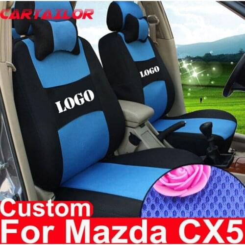 CARTAILOR auto seat covers for mazda cx5 car seats cover auto parts accessories set black sandwich seat cushions with headrest