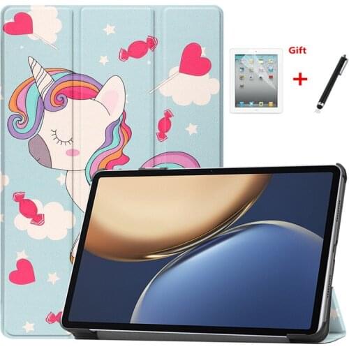 Case For Huawei Honor V7 Pro 11 inch Slim Tri-Fold Smart Magnetic PU Leather Stand Tablet Cover for Honor Pad V7 Pro+film+pen
