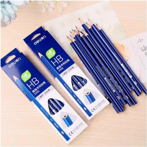 Deli S905 Triangular Pencil HB Correction Grip / Childrens Writing / Student Supplies 12 pieces/ box