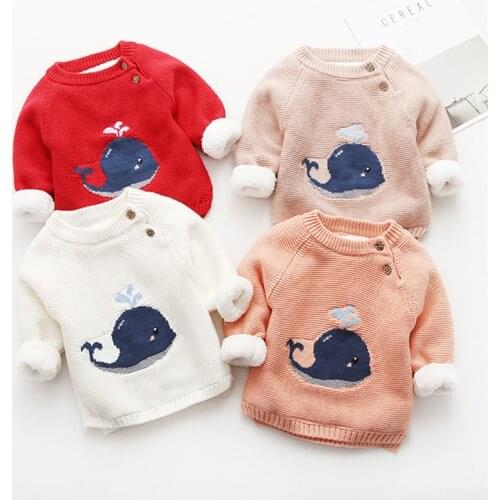 Childrens Fleece Sweater For Boys And Girls Autumn Winter Clothes Pullover Long-sleeve Hooded Tops Christmas Warm Thicken Coat