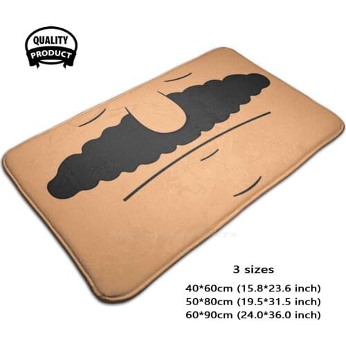 Door Mat Foot Pad Home Rug Face Bobs Face Bob Bob Cartoon Moustache Nose Big Nose Eyebags Mollypollyp Belcher Funny Comedy