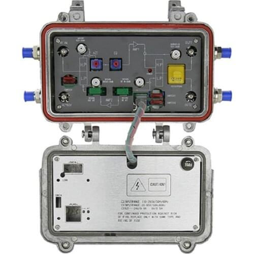 EDFA 2 outputs with return path module outdoor trunk amplifier