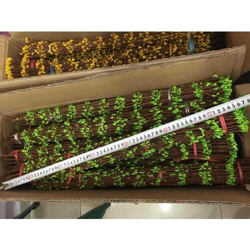 65CM Floral Iron Wire Artificial Rattan Cane,Mini Rose Bud,Pip Berry Stem,DIY Hair Garland,Hanging Decoration For Home,Door