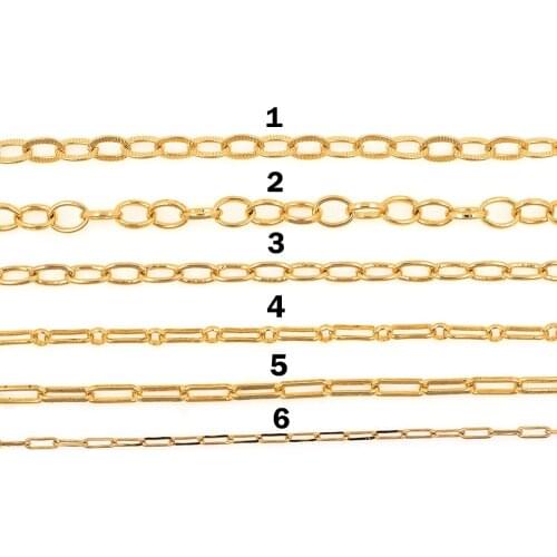 Dainty Semi-Finished Chain, Rectangular Chain, DIY Jewelry Bracelet Necklace Production Supplies