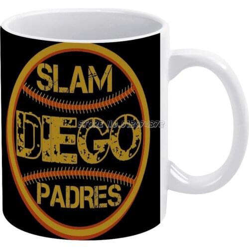 Slam Diego Padres Coffee Mugs Friends Mugs Travel Beer Porcelain Tea Kitchen Cup Friends Gift Slam Diego Padres Slam Diego Headb