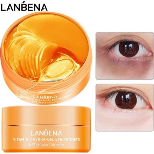 LANBENA Collagen Eye Mask Eye Patch Skin Care Moisturizing Hyaluronic Acid Gel Retinol VC Anti Aging Remove Dark Circles Eye Bag