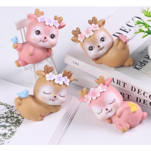 Cute Mini Resin Shiba Inu Decor Animal Puppy Crafts Decor Figurines Accessories Creative Decor Cartoon Lucky Dog Ornament Gift