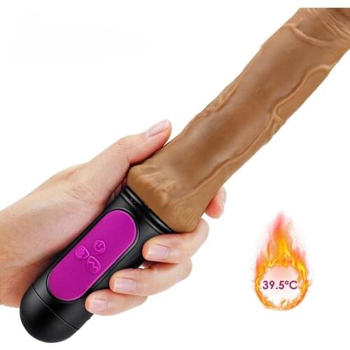 Heating Realistic Dildo Vibrator for Woman 10 speed bend Soft huge dildo Penis G Spot Vagina anus Masturbator Sex Toy for adult
