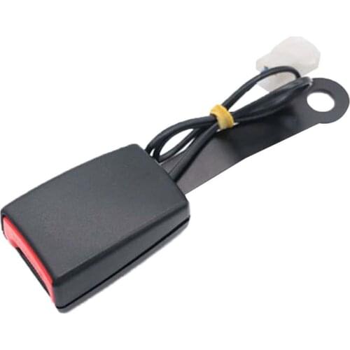 The New durable Car Seat Safety Belt Locking Buckle Socketss Plug Connector with Warning Cable