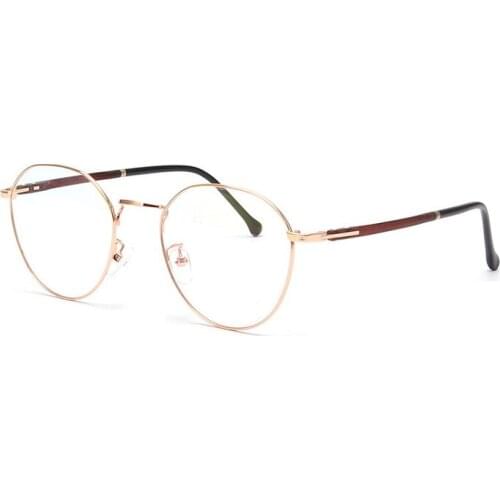 Width-140 Alloy eyeglasses frames men Spectacle frames women Polygonal retro optical reading glasses female computer eyewear