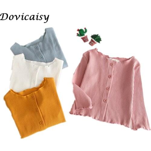 Autumn Baby Boys Girls Cardigan Cotton Sweater Top Baby Children Clothing Boys Girls Knitted Cardigan Sweater Kid Clothes