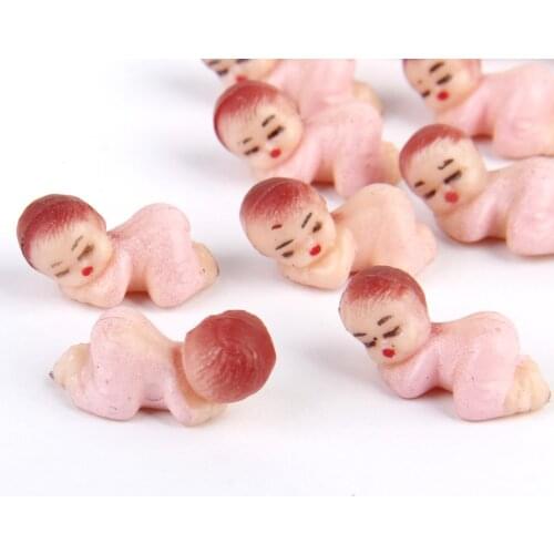 50x Tiny Plastic Pajama Sleeping Boy/Girl Baby Shower Favors Party Decorations