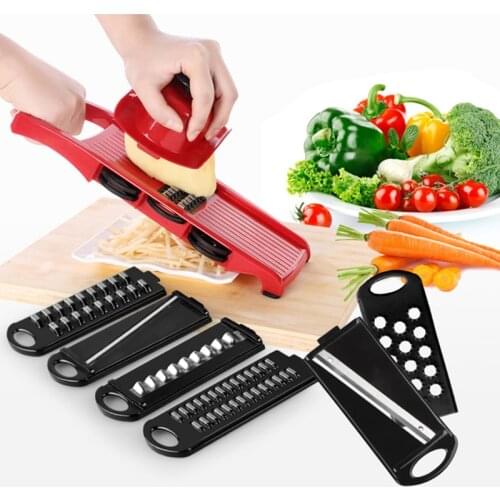 Plastic Vegetable Fruit Slicers & Cutter with Adjustable Stainless Steel Blades Carrot Potato Onion Grater