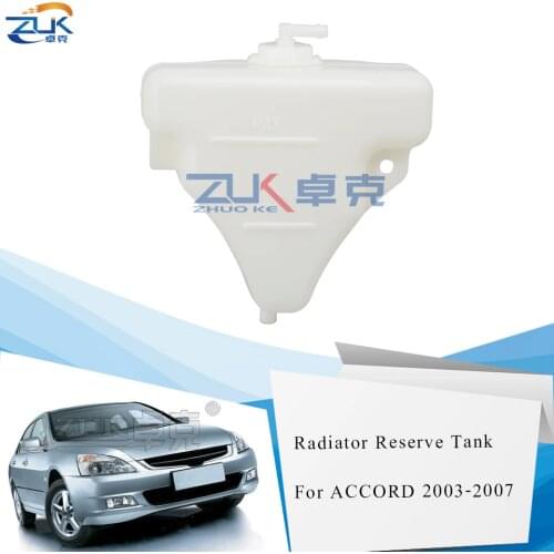 ZUK Radiator Reserve Tank Water Tank Deputy kettle For HONDA For Accord 2003 2004 2005 2006 2007 2.0L 2.4L 3.0L OE#19101-RCA-A00