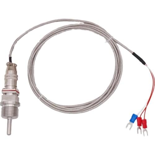 RTD Pt100 Temperature Sensors 1/2"NPT Threads With Detachable Connector 20mm Probe Homebrew RIMS Tube Parts