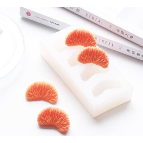 4 Cavities Orange Petal Silicone Molds For Fondant Cake Dessert DIY Candle Soap Molds Chocolate Candy Decor Kitchen Accessories