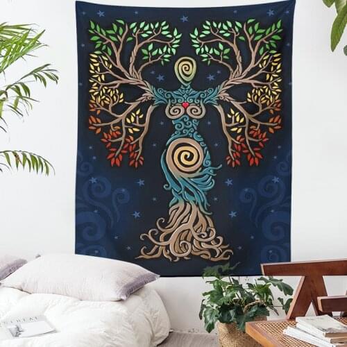 Sacred tree Wall Decor Picnic Mat Bedspread Sheet Wall Decoration Room Decor Tapestry Art Hippie Bedroom Blanket room decor