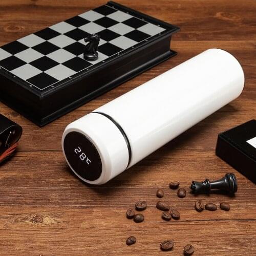 500ml Temperature Display Thermos Bottle For Tea Vacuum Flasks Double Wall Stainless Steel Travel Coffee Mug Tea Mug Thermo cup