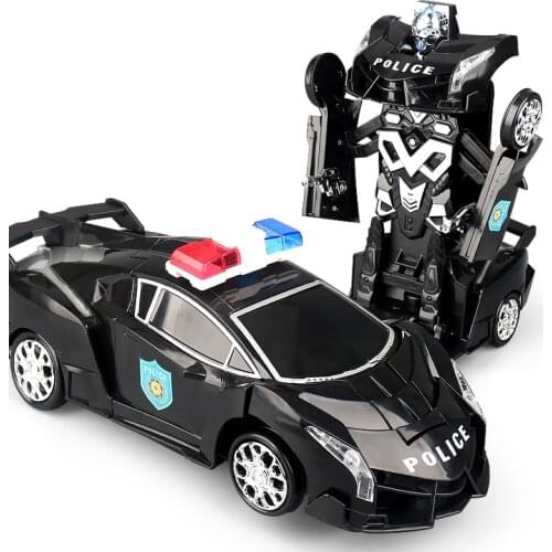 Electric Deformation Universal Police Toy Transformation Car Boy Children Kid Girl Christmas Birthday Gift