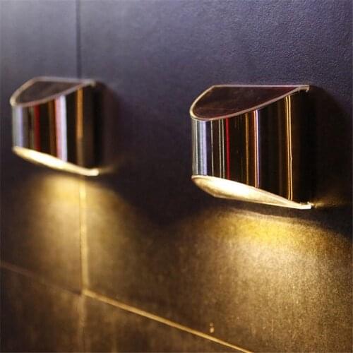 Solar Light Waterproof Outdoor Wall Sconce Garden Security Lamp Wireless Solar Lamp House Front Door Outside Patio Fence Lights