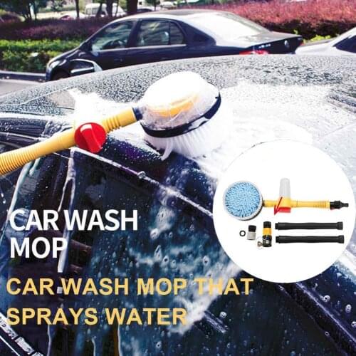Car Auto Rotating Spray Foam Hand Tool Cleaning Brush Portable Detachable Accessories