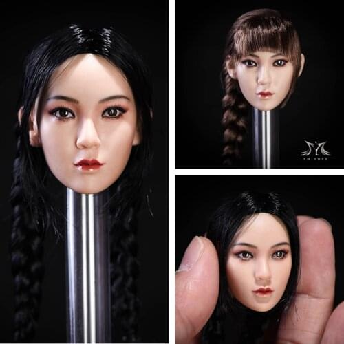 1:6 female figure doll Pale or Tan skin beauty Head Sculpt for 12" action figure doll accessories.without body & clothes A0754