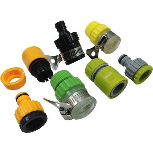 1 Pcs Hose Quick Connectors ABS Plastic Car Wash Gun Connector Garden Irrigation Hose Pipe Connection Fittings Tube Adapter