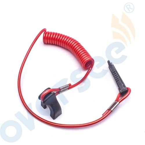 176288 For Johnson Evinrude Outboard / OMC Inboard Engine Safety Lanyard Stop Switch Cord