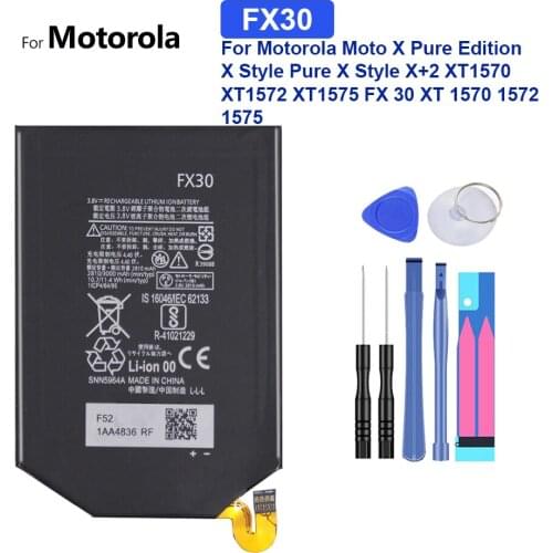 Battery FX30 3000mAh For Motorola Moto X Pure Edition X Style Pure X Style X+2 XT1570 XT1572 XT1575 FX 30 XT 1570 1572 1575