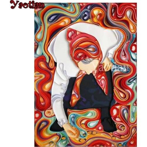 Diamond Painting 5d Abstract woman Cross Stitch Rhinestones Diamond Embroidery Wall Art Needlework Gift Handmade Home Decor