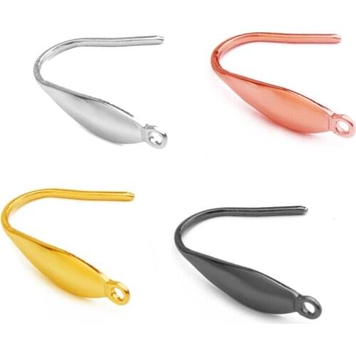 20pcs/lot 10X20MM Coloful Vintage Stainless Steel Earrings Wires Hook For Women earring for DIY Jewelry Accessories Wholesale