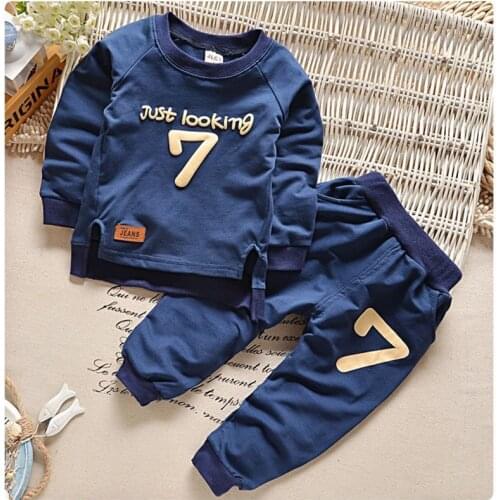 2017 Brand Autumn Children Clothing Sets Boys Girls Warm Long Sleeve Sweaters+Pants Fashion Kids Clothes 1-5 Ages Free Shipping