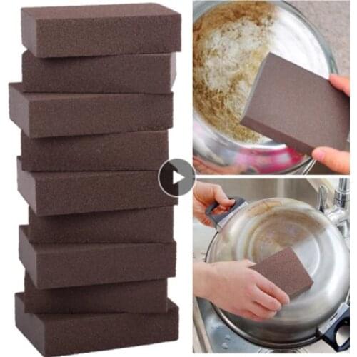 Sponge Brush Kitchen Cleaning Washing Tool Rust Removing Cleaner Carborundum Household Merchandises Cleaning Brushes Sponge Pad