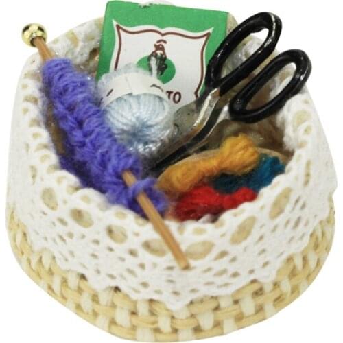 1:12 /1:6 Dollhouse Miniature Scene Model Knitting tools Pretend Play Toy