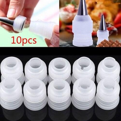 Fashion 10Pcs Icing Piping Nozzles Tips Cake Decorating Home Tips Converter Coupler Pastry Tool