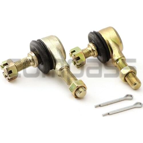 1 Pair M10 Left & Right Hand Thread Steering Tie Rod Ends Fit For Yamaha Banshee WARRIOR YFB YFM Raptor 250 350 400 ATV Parts