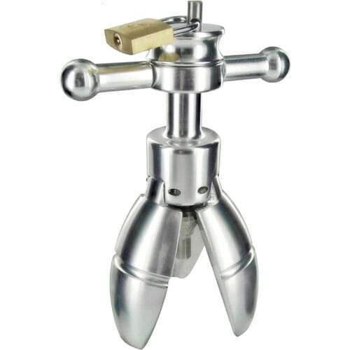 New Anal Stretching open tool Adult SEX Toy Stainless Steel Plug With Lock Expanding Ass Appliance Sex adult sex toys