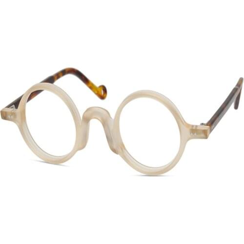 Vingtage Small Acetate Round Glasses Frame Unisex Prescription Lens Optical Eyewear Brand Designer Presbyopia Reading Eyeglasses