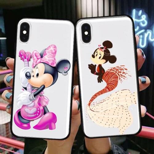 Minnie mouse toy Transparent Phone Case For XiaoMi Redmi Note 10 9S 8 7 6 5 A Pro T Y1 Anime Cover Silicone Pre funda