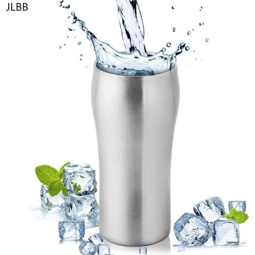 Realand 15OZ Stainless Steel Double Wall Vacuum Insulated Beer Mug Coffee Cup Soda Wine Coffee Milk Tumbler Drinkware