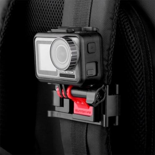 Sports Camera Backpack Clamp Universal Adjustable Clips Camera Accessories For Osmo Vidicon Equipment And Accessories
