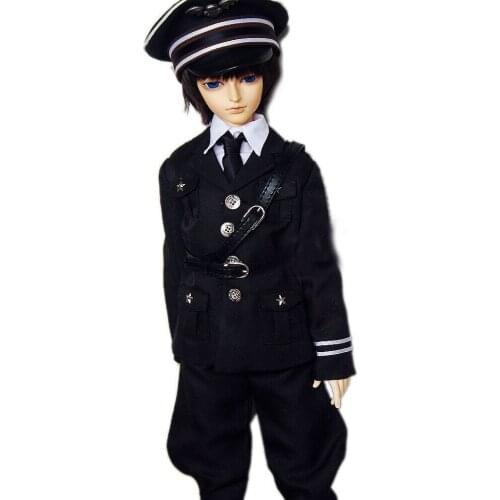[wamami]501# Black Military Uniform/Suit/Outfit SD17 AOD DOD BJD Doll Dollfie