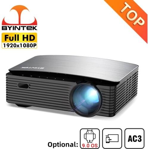 BYINTEK K25 Full HD 4K 1080P LCD Smart Android Wifi Display LED Video Home Theater Projector Beamer 3D for Movie Game