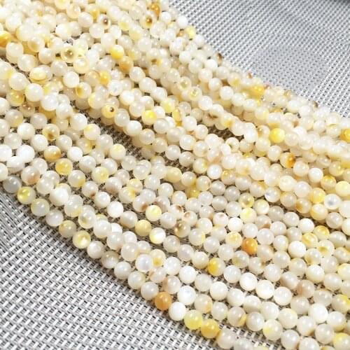 2020 New Ladies DIY Bracelet Necklace Pendant Jewelry Striped White Shell Beads Beads Size 5mm