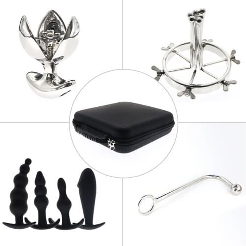 7 PCS Anal Spread Anal Toys Set Anal Plug Anal Hook Anal Plug Silicone Plug Sex Toys for Couples BDSM Game