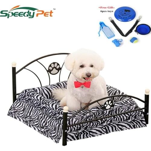 Fast Domestic Delivery Luxury Pet Bed Dog House Zebra Leopard Sofa for Pet Cat Puppy Cushion Mat Furniture High Quality Dog Bed
